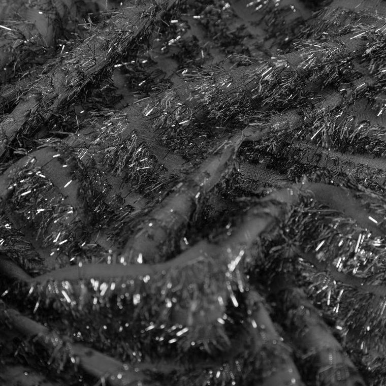 Eurofirany, zasłona gotowa na taśmie, Reina, 135-270 cm, czarny