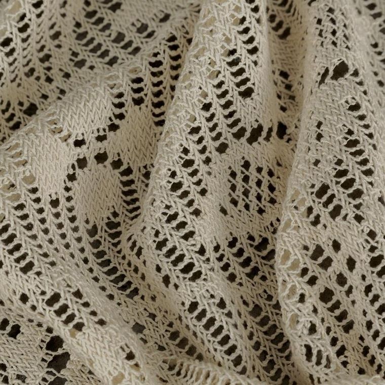 Eurofirany, zasłona gotowa, Nela, na taśmie 140-270 cm, naturalny