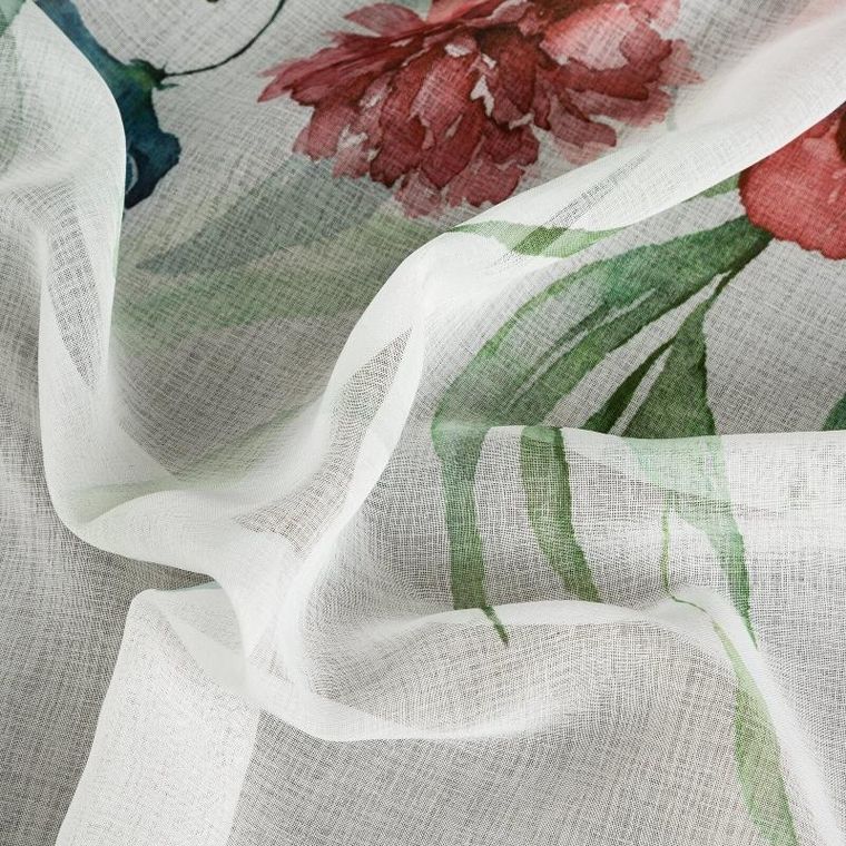 Eurofirany, zasłona gotowa risa, 140-250 cm, biały