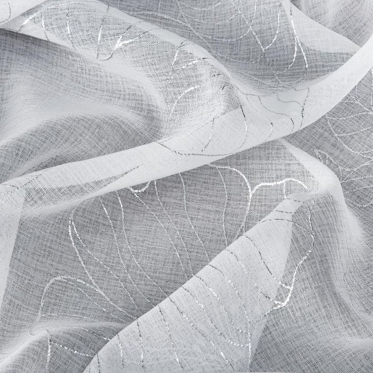 Eurofirany, zasłona gotowa, Sagi, 140-250 cm, biały