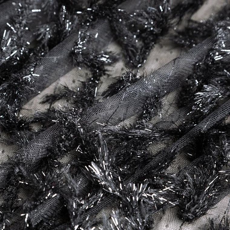 Eurofirany, zasłona gotowa, Victoria, 140-250 cm, czarny