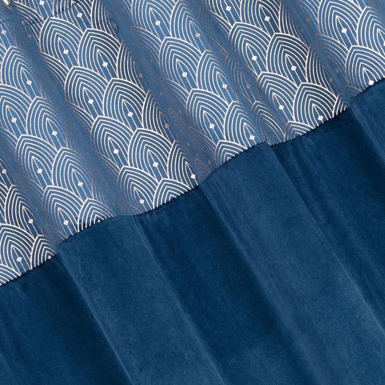 Eurofirany, zasłona zaciemniająca gotowa, Agnes, 140-250 cm, granatowy