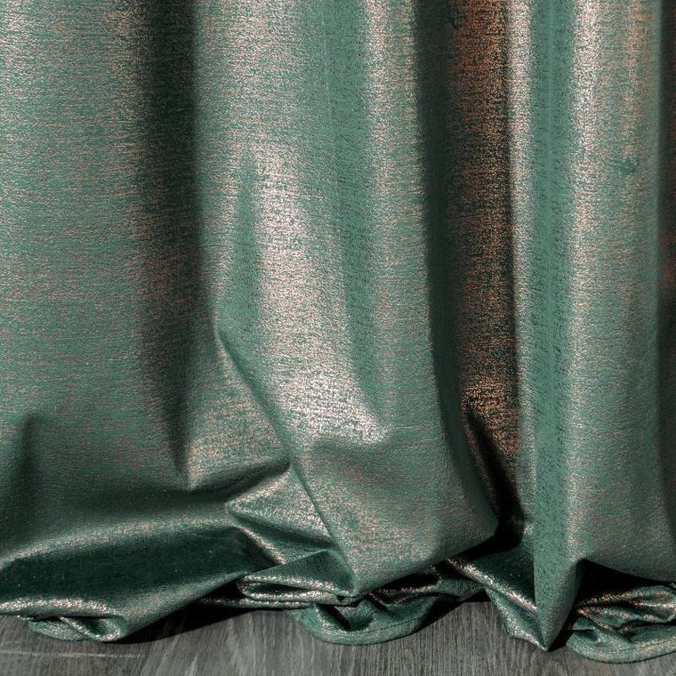 Eurofirany, zasłona zaciemniająca gotowa, Ambi, 140-250 cm, ciemnoturkusowy