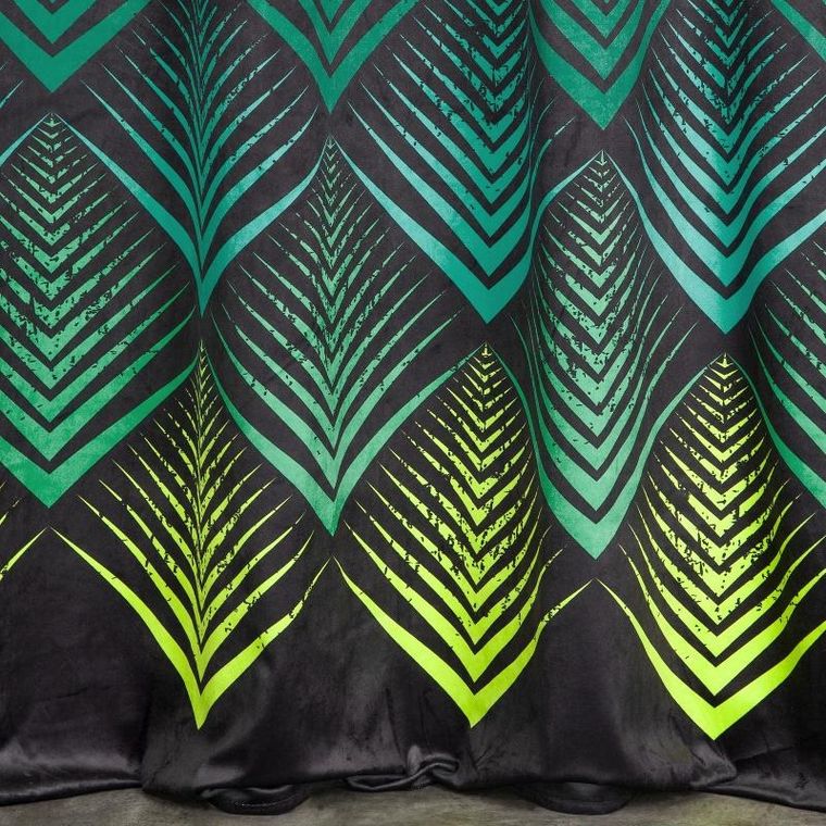 Eurofirany, zasłona zaciemniająca gotowa, Angelina, 140-250 cm, czarny