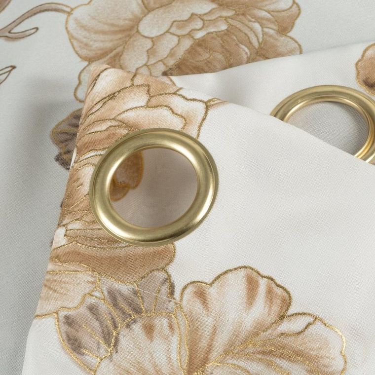 Eurofirany, zasłona zaciemniająca gotowa, Avani, 140-250 cm, biały