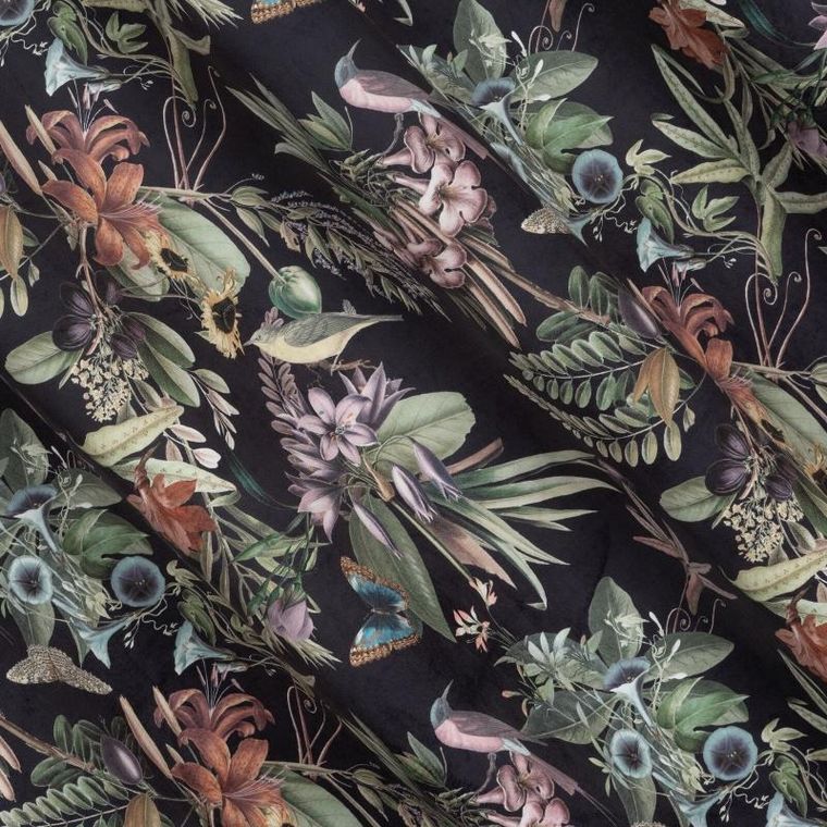 Eurofirany, zasłona zaciemniająca gotowa, Becky, 140-250 cm, czarny