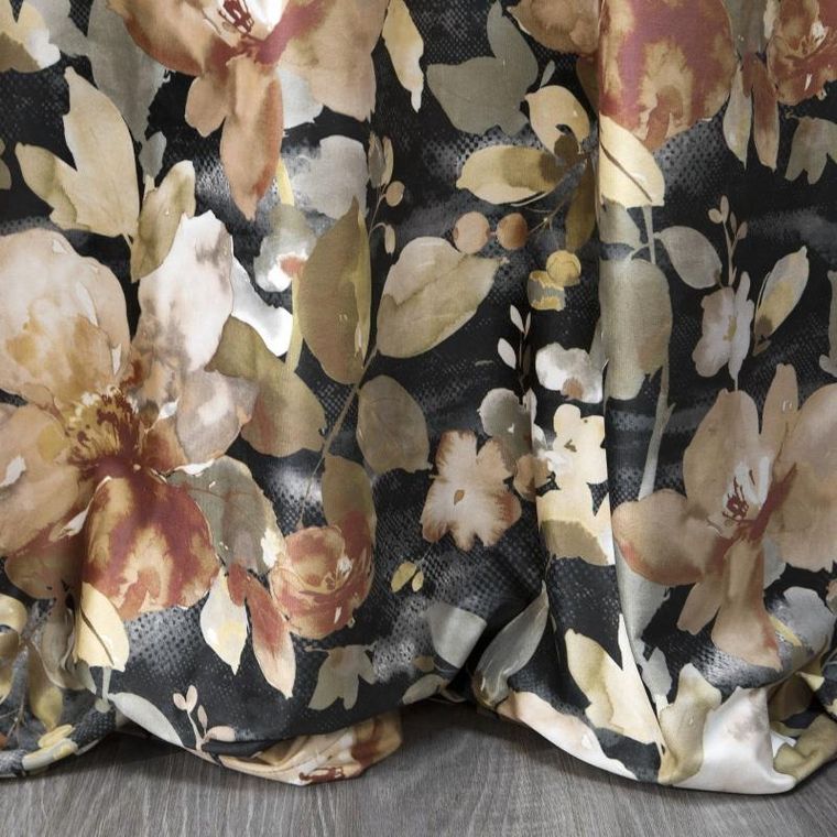 Eurofirany, zasłona zaciemniająca gotowa, Betty, 140-250 cm, czarny