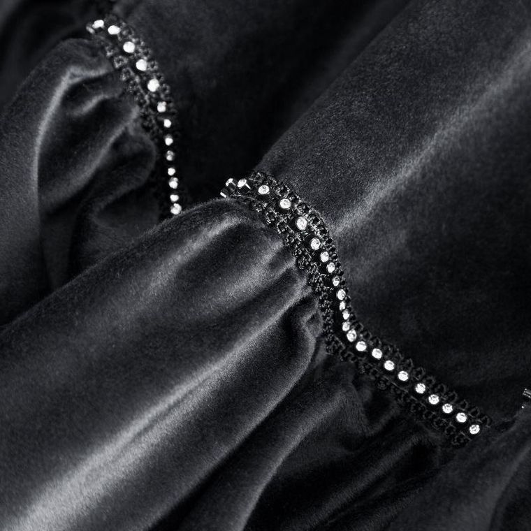 Eurofirany, zasłona zaciemniająca gotowa, Carli, 140-250 cm, czarny