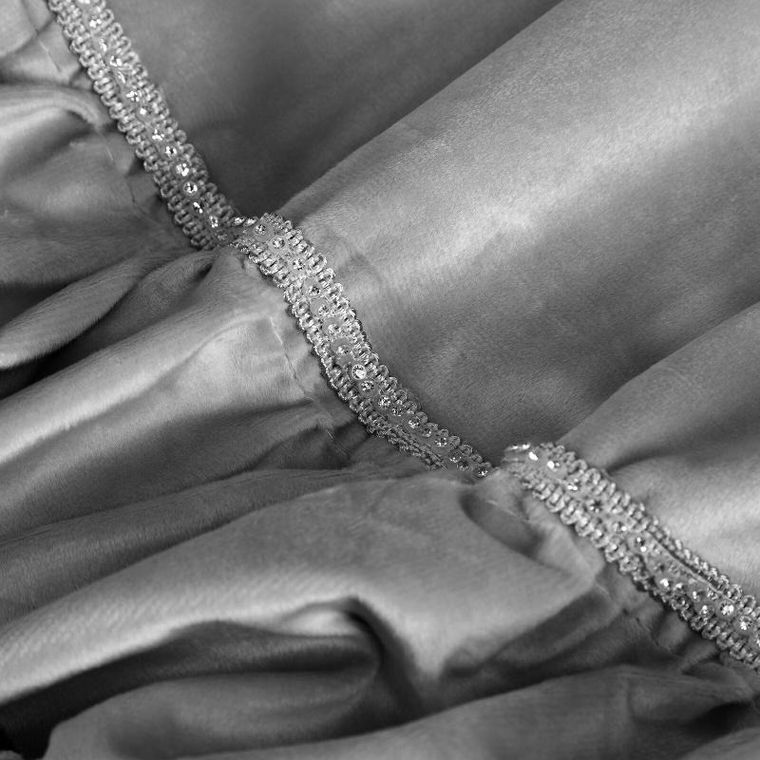 Eurofirany, zasłona zaciemniająca gotowa, Carli, 140-250 cm, srebrny