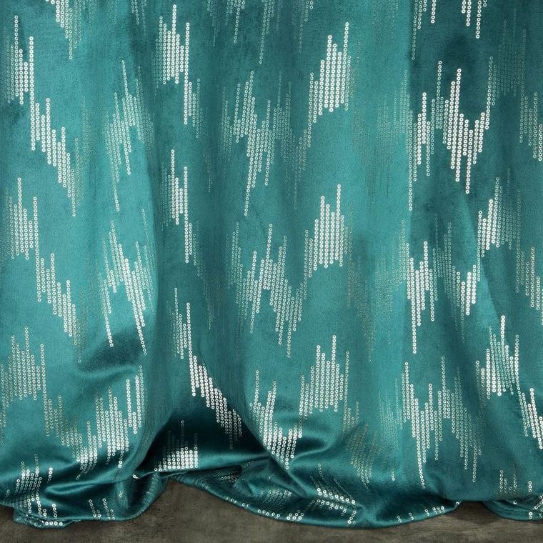 Eurofirany, zasłona zaciemniająca gotowa, Chill, 140-250 cm, turkusowy