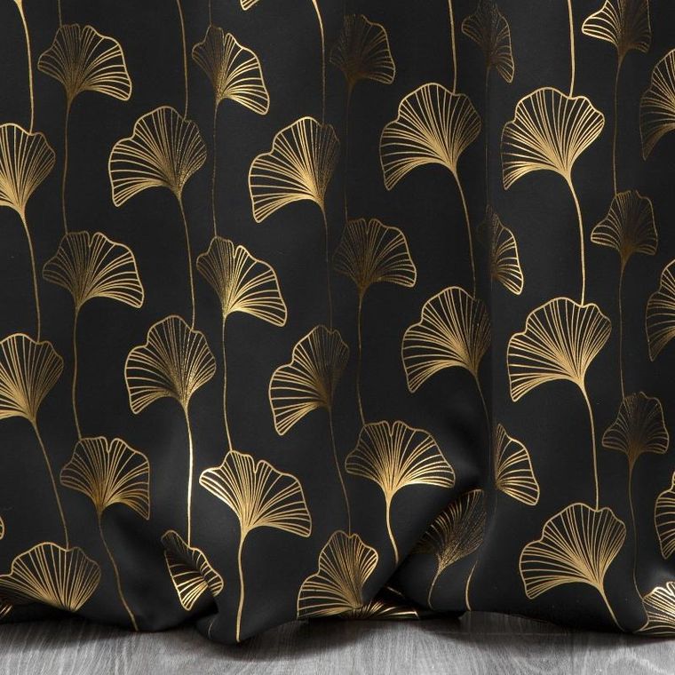 Eurofirany, zasłona zaciemniająca gotowa, Clara, 140-250 cm, czarny