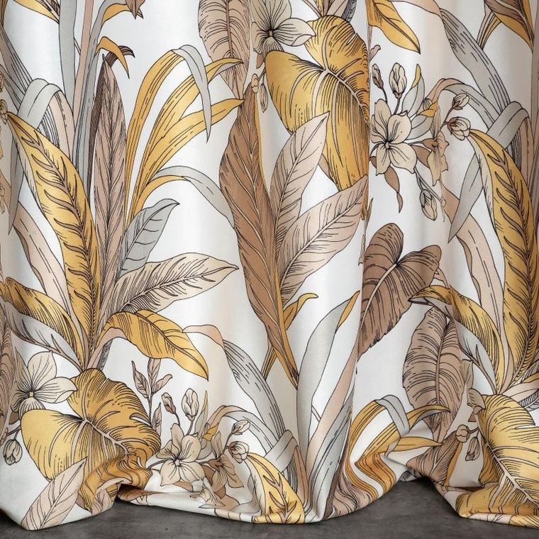 Eurofirany, zasłona zaciemniająca gotowa, d91, Bari, 140-250 cm, rudy