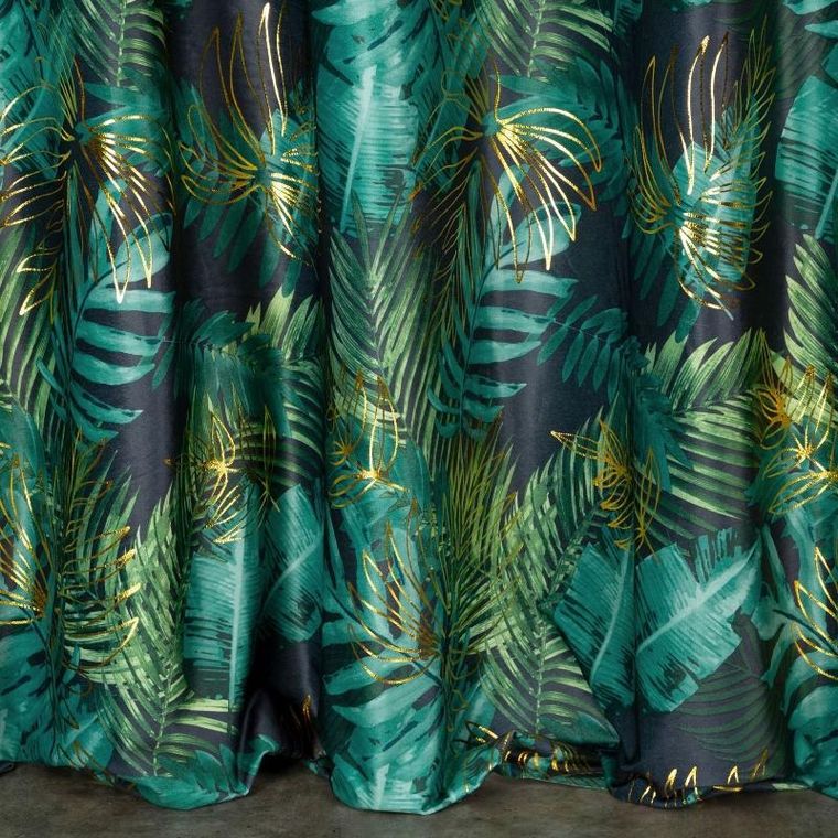 Eurofirany, zasłona zaciemniająca gotowa, Davos, 140-250 cm, czarny