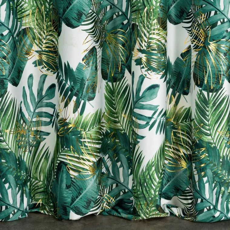 Eurofirany, zasłona zaciemniająca gotowa, Davos, 140-250 cm, zielony