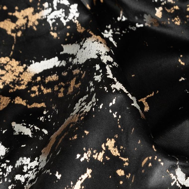 Eurofirany, zasłona zaciemniająca gotowa, Dori, na taśmie, 140-270 cm, czarny