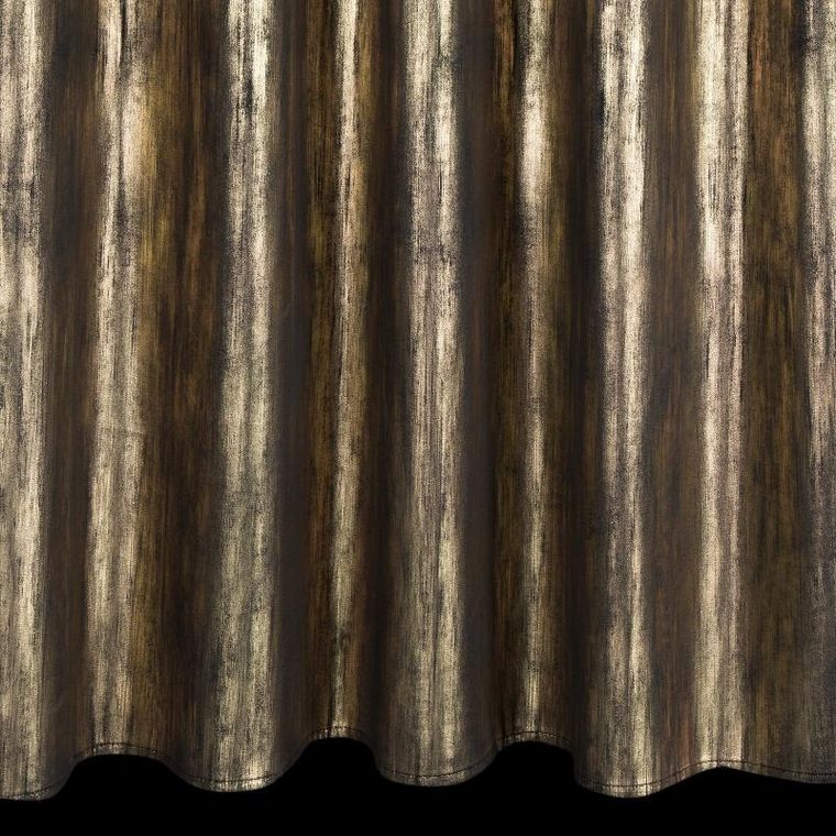 Eurofirany, zasłona zaciemniająca gotowa, Emila, na taśmie, 140-270 cm, czarny