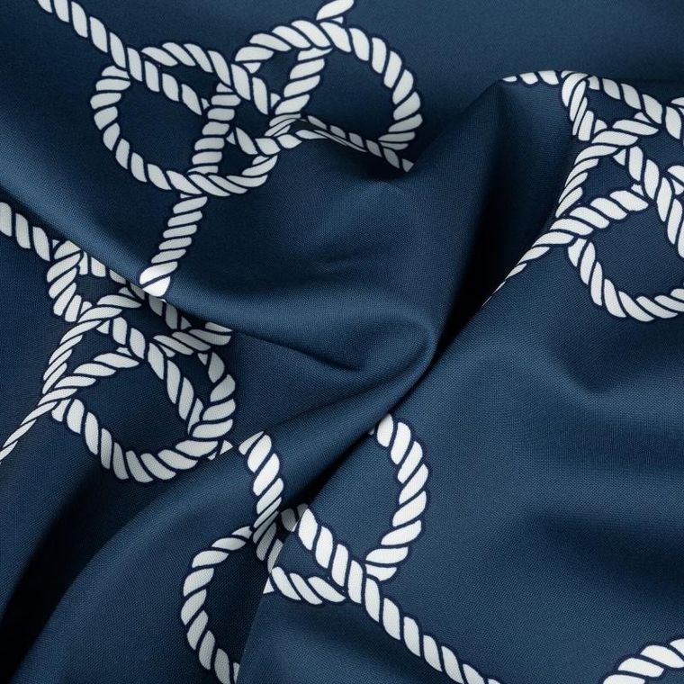 Eurofirany, zasłona zaciemniająca gotowa, Garden, na szelkach, 155-200 cm, granatowy