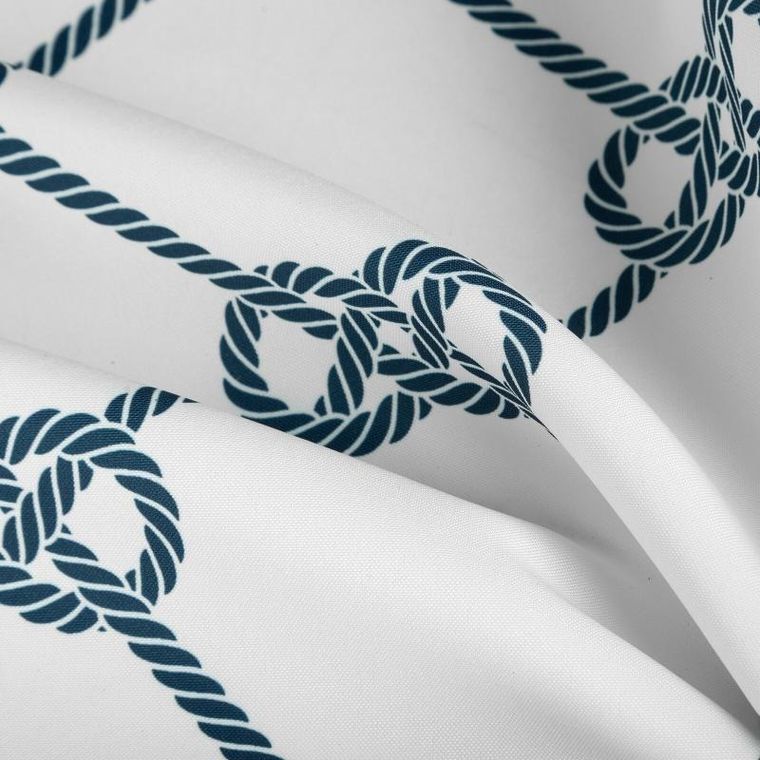 Eurofirany, zasłona zaciemniająca gotowa, Garden, na szelkach, 155-240 cm, biały