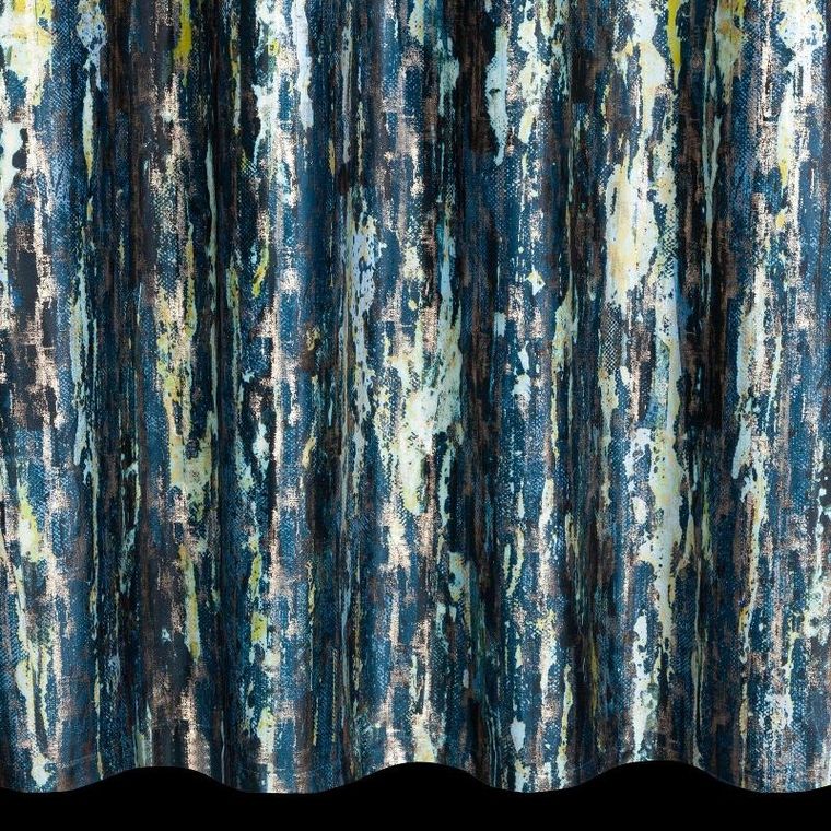 Eurofirany, zasłona zaciemniająca gotowa, Grace, 140-250 cm, granatowy