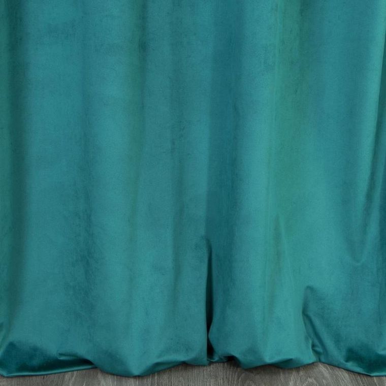 Eurofirany, zasłona zaciemniająca gotowa, Hazel, 140-250 cm, turkusowy