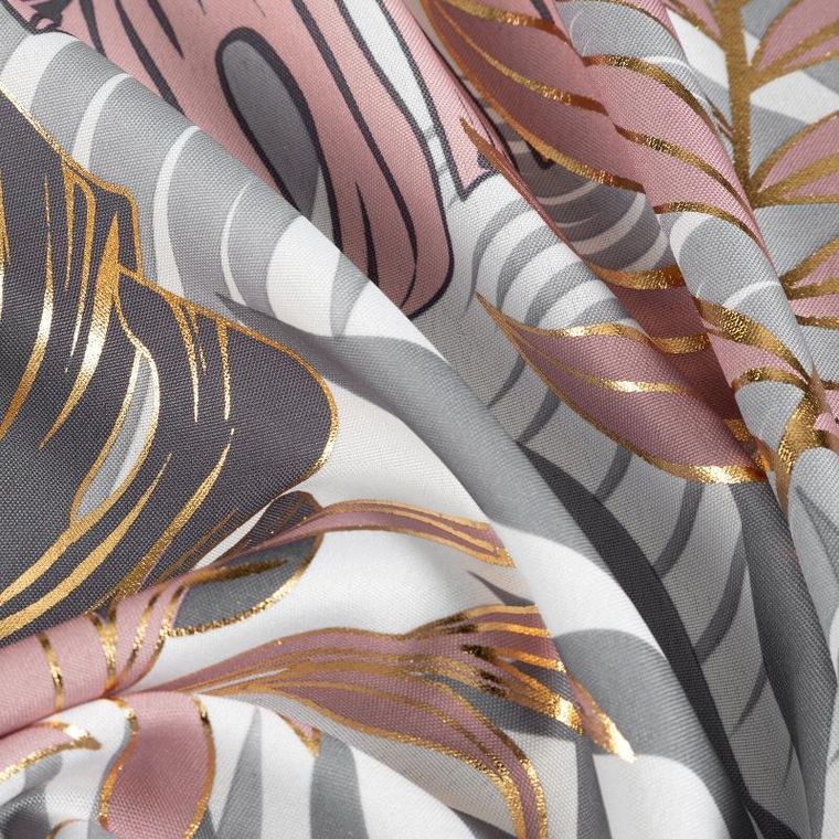 Eurofirany, zasłona zaciemniająca gotowa, Korfu, 140-250 cm, pudrowy