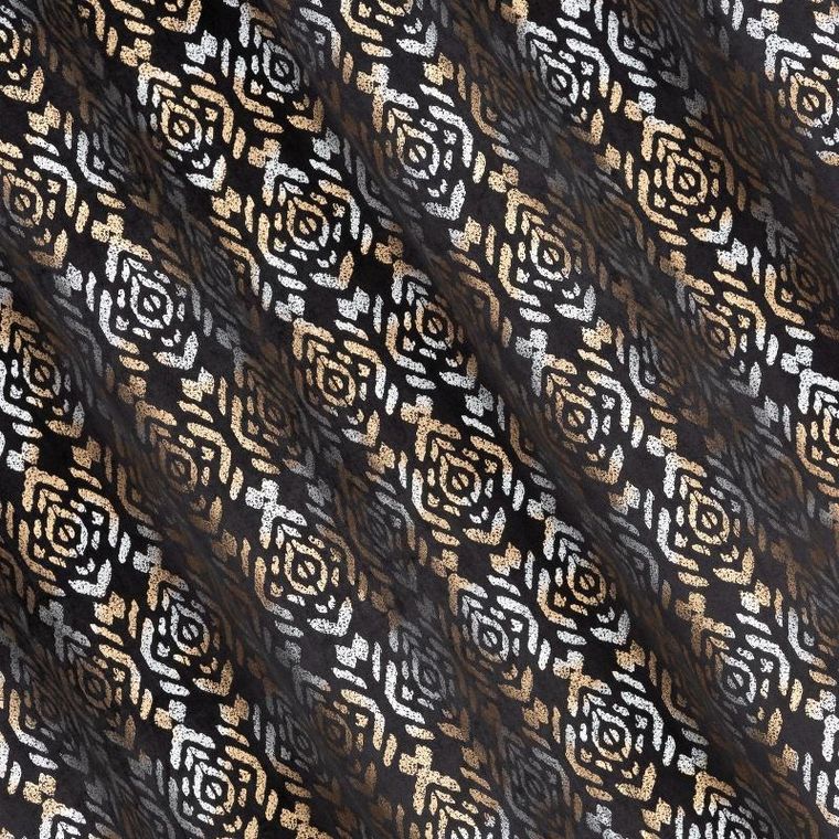 Eurofirany, zasłona zaciemniająca gotowa, laura, 140-250 cm, czarny