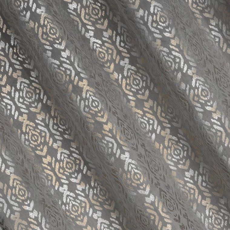 Eurofirany, zasłona zaciemniająca gotowa, laura, 140-250 cm, stalowy