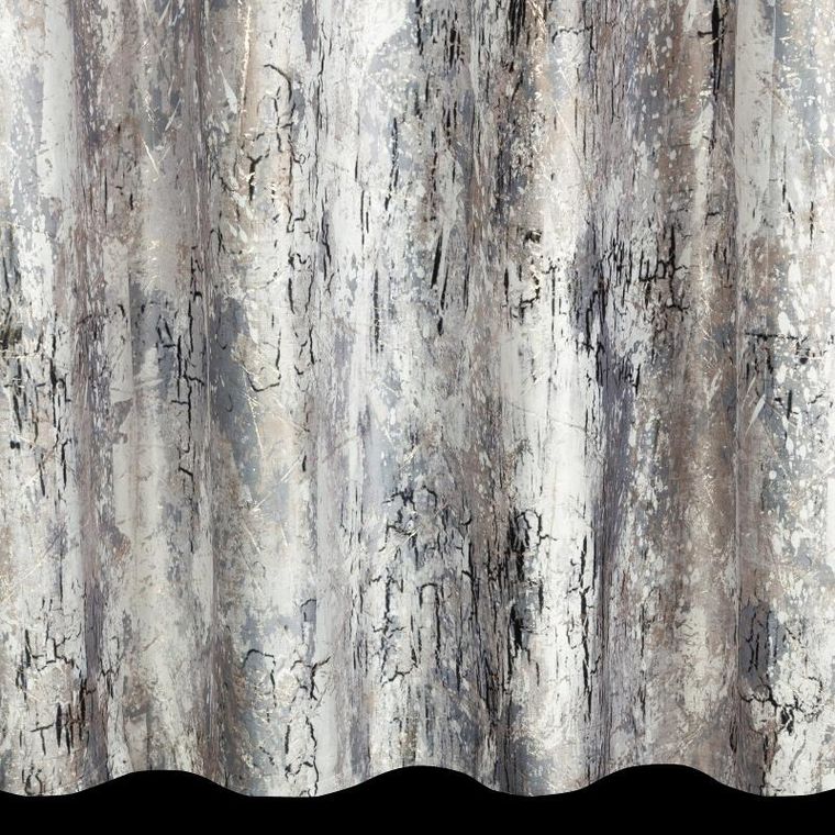 Eurofirany, zasłona zaciemniająca gotowa, Malia, 140-250 cm, stalowy