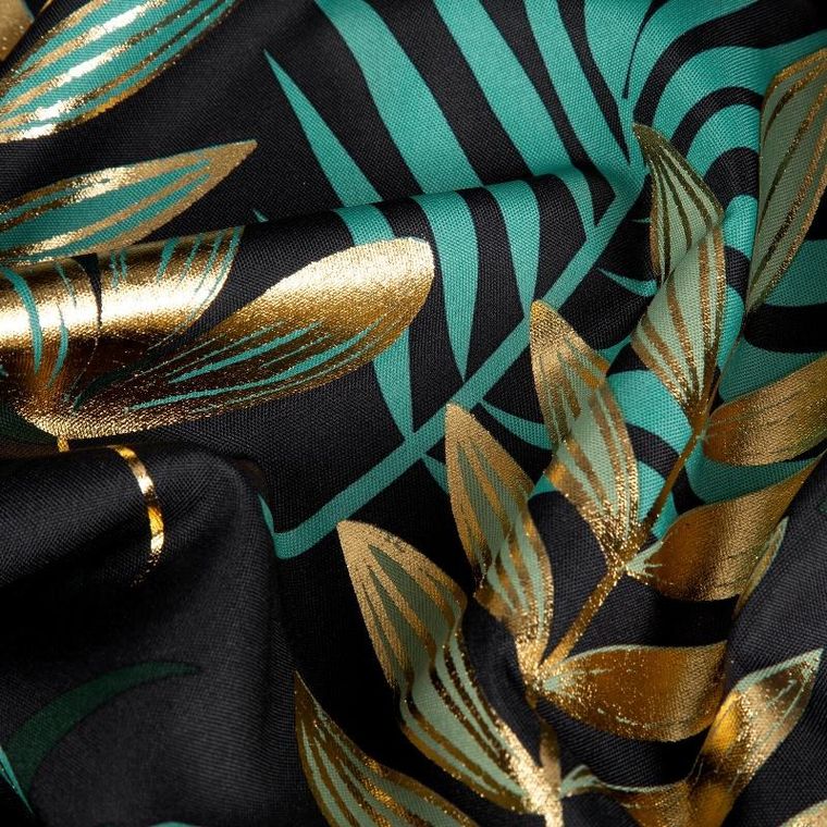 Eurofirany, zasłona zaciemniająca gotowa, Malta, 140-250 cm, ciemnozielony