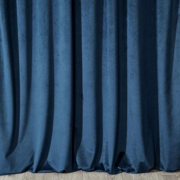 Eurofirany, zasłona zaciemniająca gotowa, Melanie, 140-250 cm, granatowy