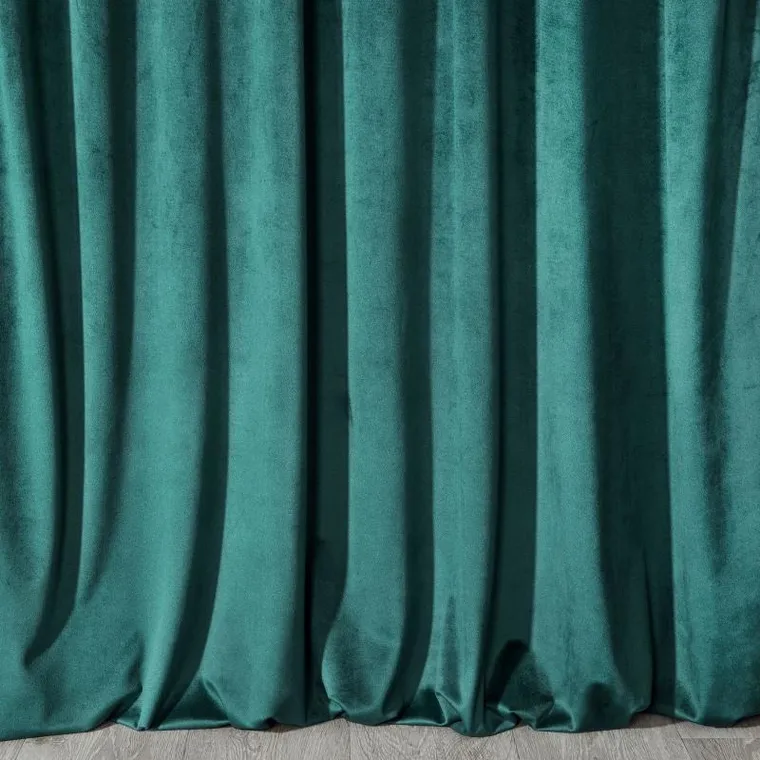 Eurofirany, zasłona zaciemniająca gotowa, Melanie, 140-250 cm, turkusowy