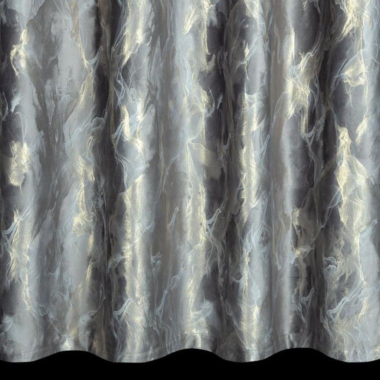 Eurofirany, zasłona zaciemniająca gotowa, Melody, 140-270 cm, stalowy