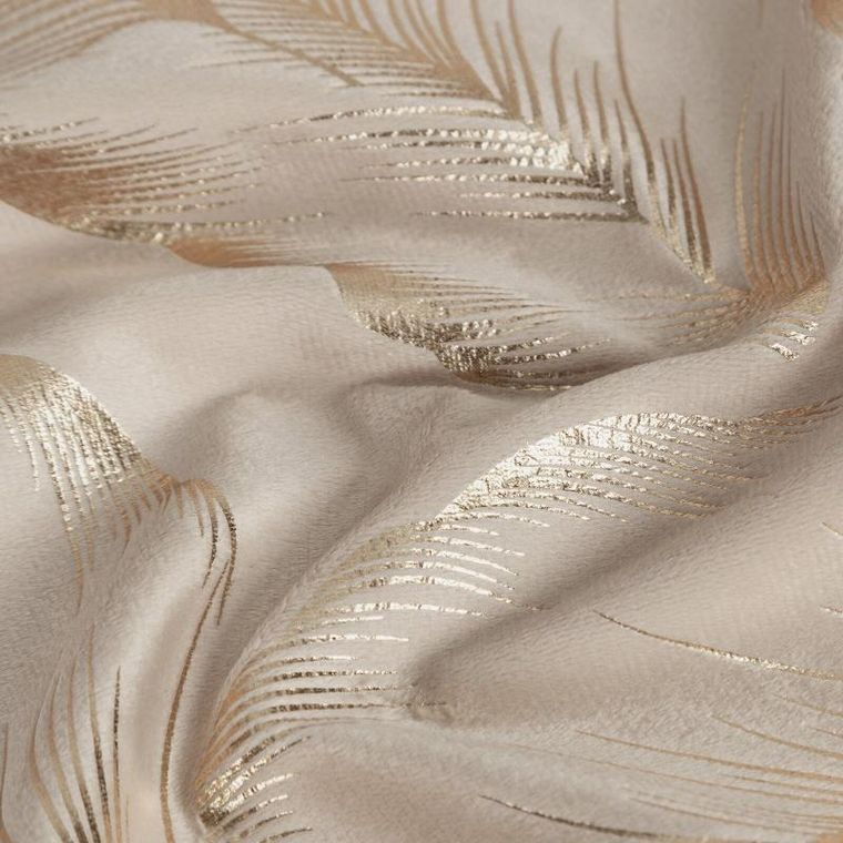 Eurofirany, zasłona zaciemniająca gotowa, Milena, 140-250 cm, beżowy