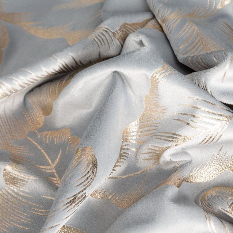 Eurofirany, zasłona zaciemniająca gotowa,, Milena, 140-250 cm, srebrny