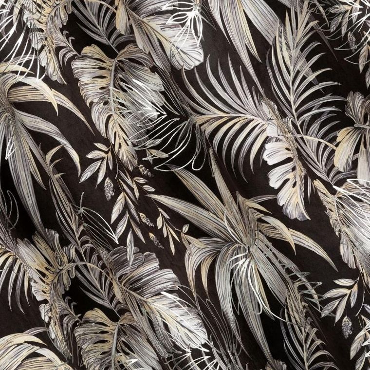 Eurofirany, zasłona zaciemniająca gotowa, na taśmie, 140-270 cm, czarny