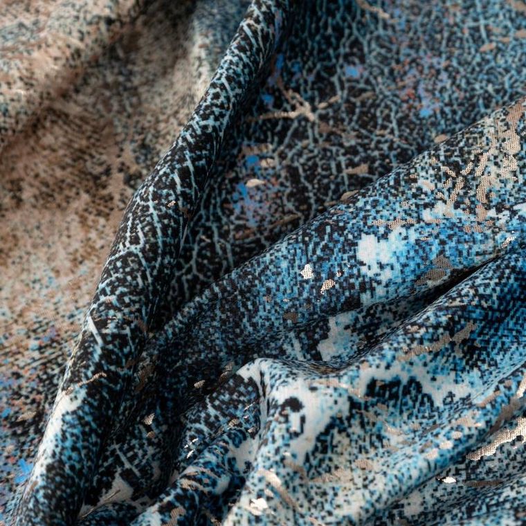 Eurofirany, zasłona zaciemniająca gotowa, na taśmie, Ester, 140-250 cm, turkusowy