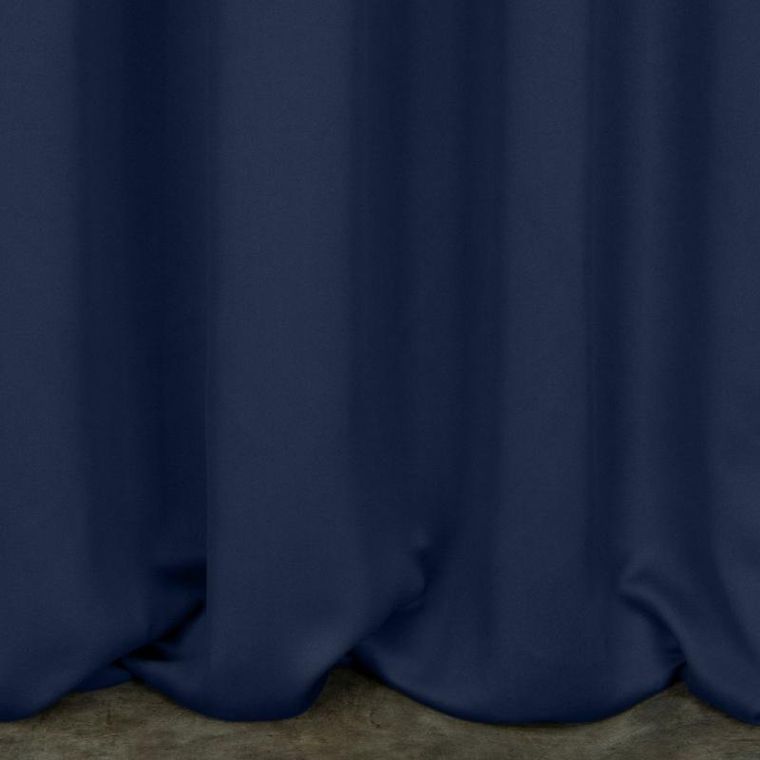Eurofirany, zasłona zaciemniająca gotowa, na taśmie, Logan, 140-270 cm, granatowy