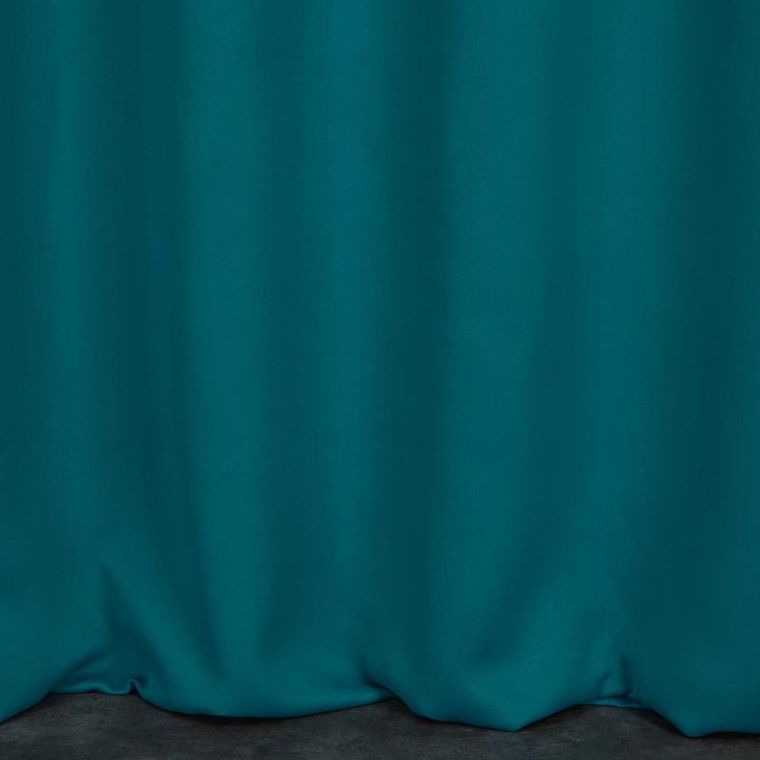 Eurofirany, zasłona zaciemniająca gotowa, na taśmie, Logan, 140-270 cm, morski