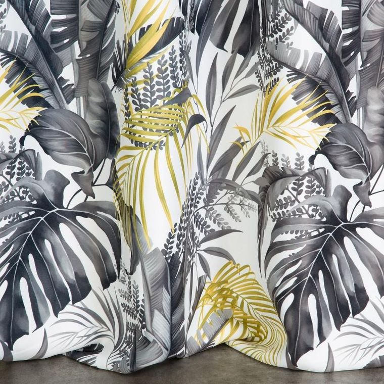 Eurofirany, zasłona zaciemniająca gotowa, nelly, 140-250 cm, grafitowy