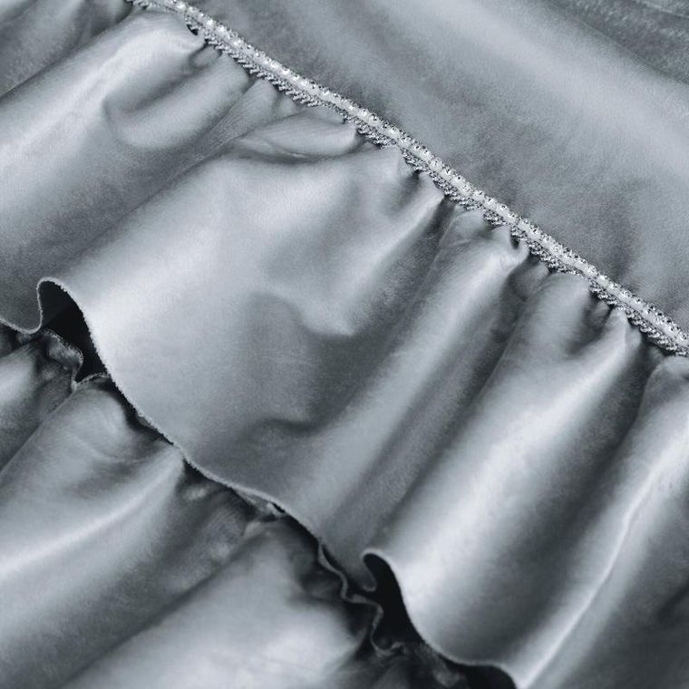 Eurofirany, zasłona zaciemniająca gotowa, Sami, 140-250 cm, srebrny