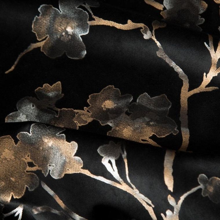 Eurofirany, zasłona zaciemniająca gotowa, Selena, na taśmie, 140-270 cm, czarny