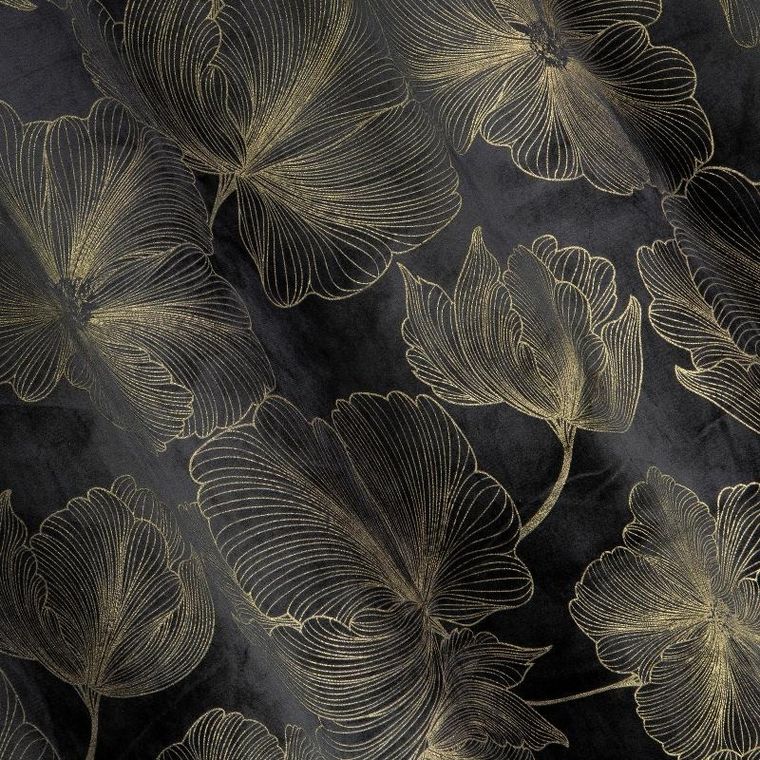 Eurofirany, zasłona zaciemniająca gotowa, Stella, 140-250 cm, czarny