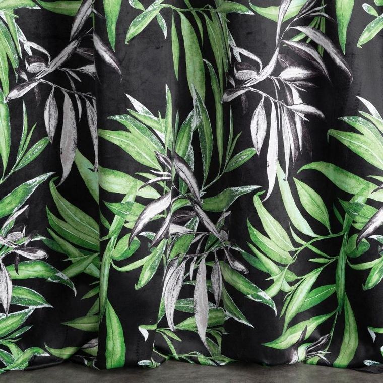 Eurofirany, zasłona zaciemniająca gotowa, Zoja, 140-250 cm, zielony