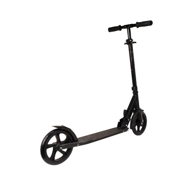 EVO, Flexi Max 200, hulajnoga miejska, czarna ze stopką i paskiem