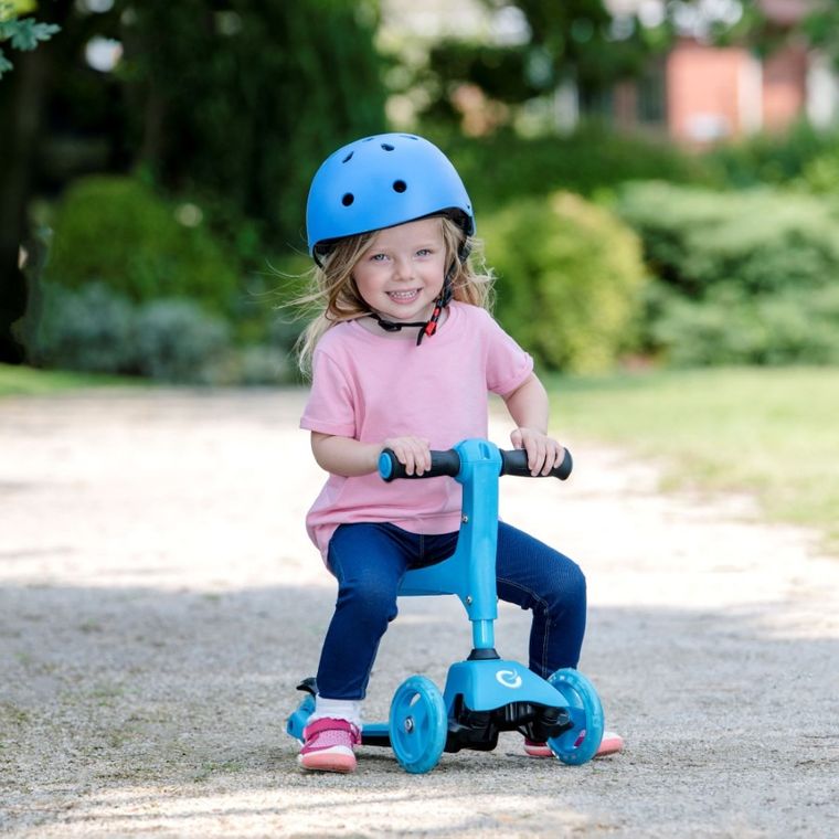 EVO, jeździk i hulajnoga 2w1, jasnoniebieska