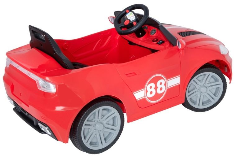 EVO, kabriolet, pojazd na akumulator, czerwony