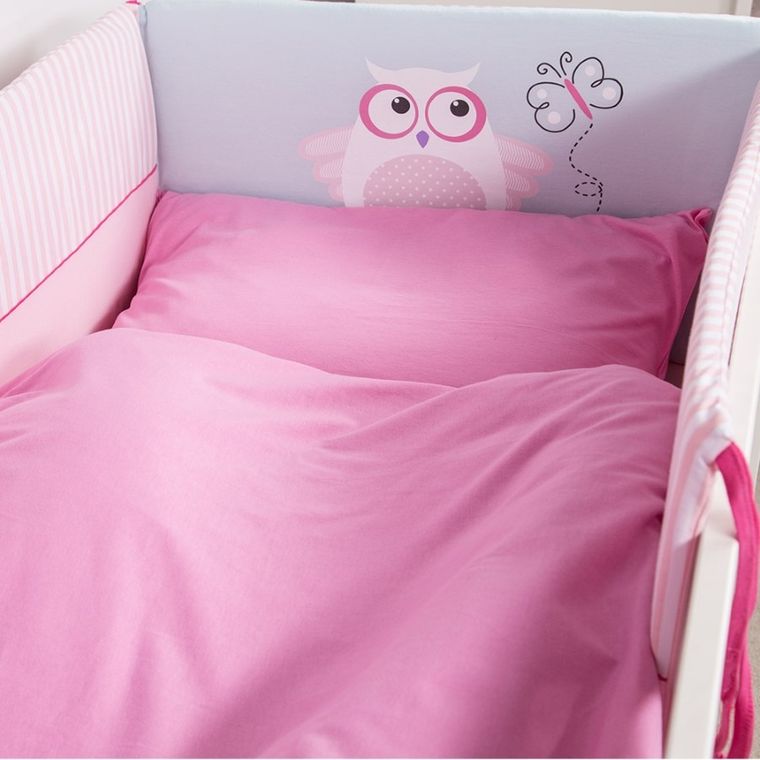 Ewa Klucze Eevi, Zwierzaki, Sowa, 3-częściowy komplet pościeli, 100-135 cm