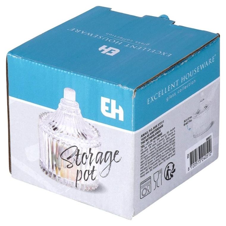 Excellent Houseware, cukierniczka, szklana, 80 ml