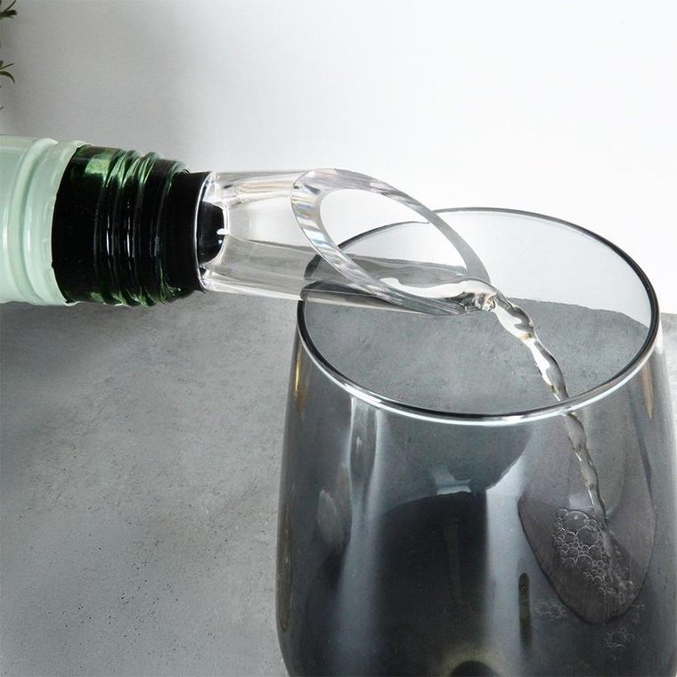 Excellent Houseware, dozownik do wina z wkładem chłodzącym, stalowy, 32 cm