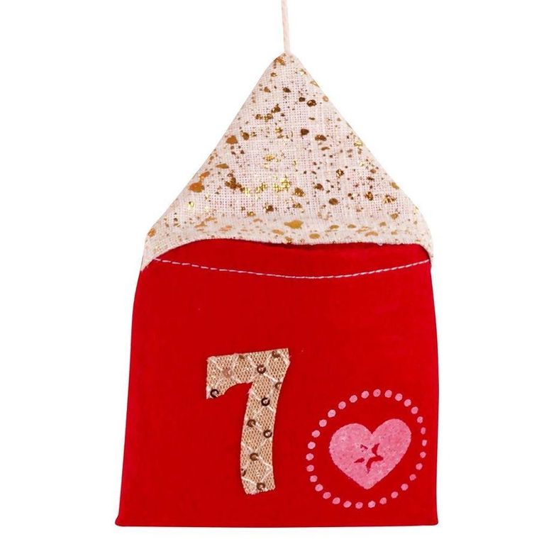 Excellent Houseware, kalendarz adwentowy domki, 70-60 cm